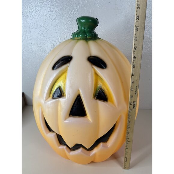 Vintage - General Foam Plastics Jack O' Lantern Pumpkin Large Blow Mold 24" tall - Picture 9 of 13